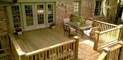 New deck porch, small