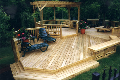 New deck and gazebo patio